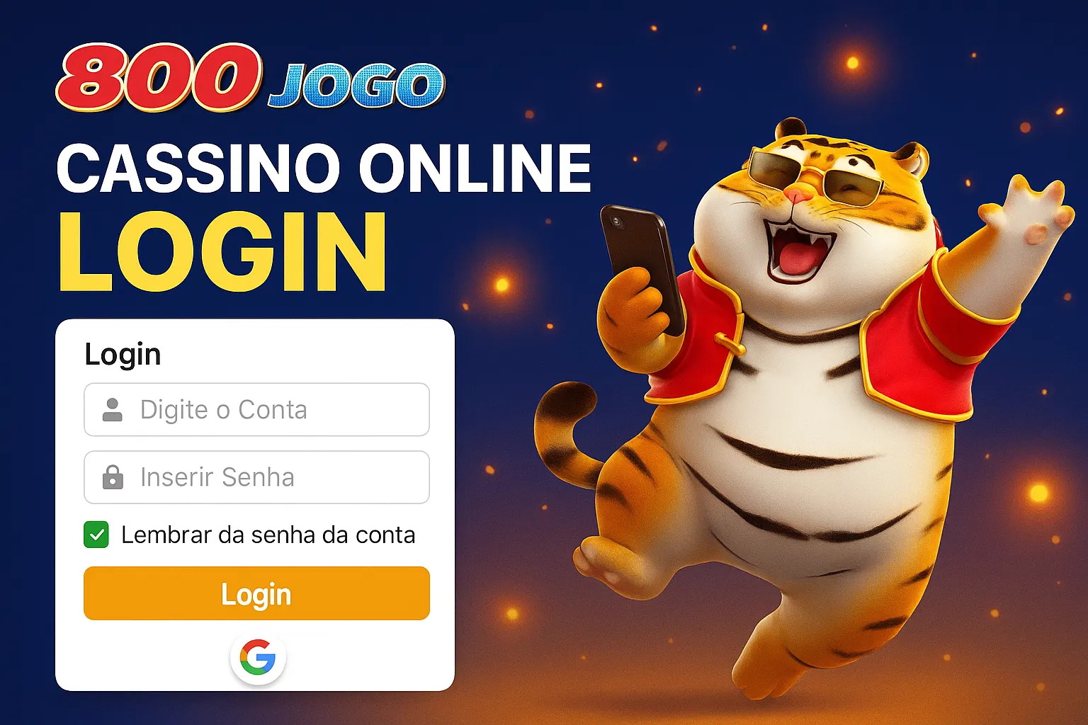 Login no Cassino 800JOGO